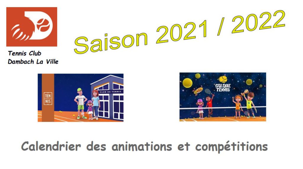 Calendrier des animations et compétitions 2021/2022